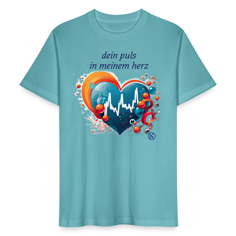 dein puls in meinem herz - Stanley/Stella Unisex T-Shirt CRAFTER - Pastelltürkis