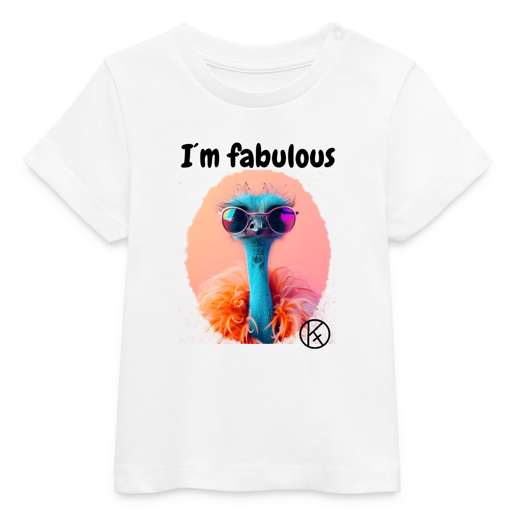 fabulous-baby-strauss - tierisches - Stanley/Stella Baby Bio-T-Shirt BABY CREATOR Stanley Stella - Weiß