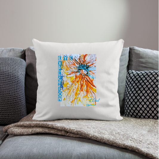 Eye Explosion - eibelartig - plus - Sofakissen mit Füllung 44 x 44 cm - Naturweiß