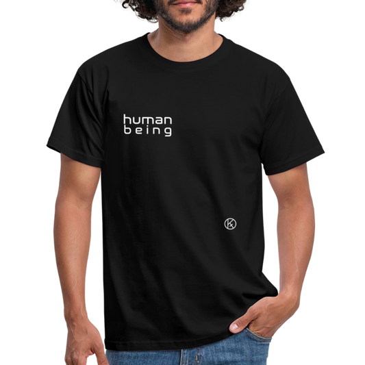 human being - Männer T-Shirt - Schwarz