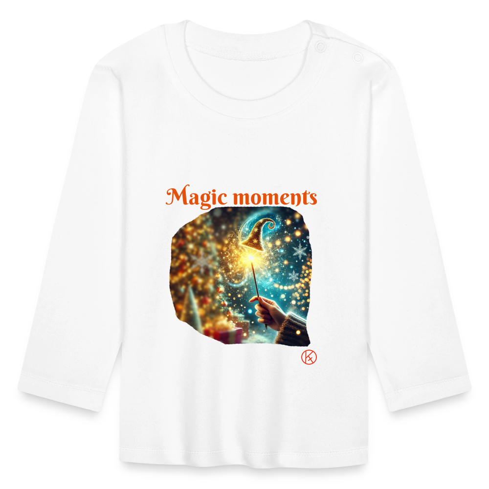 magic moments - Baby Langarmshirt - Weiß