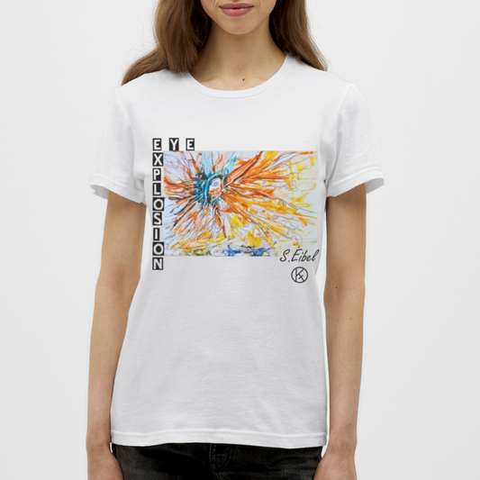 Eye Explosion - eibelartig - Palette - Frauen T-Shirt Gildan - Weiß