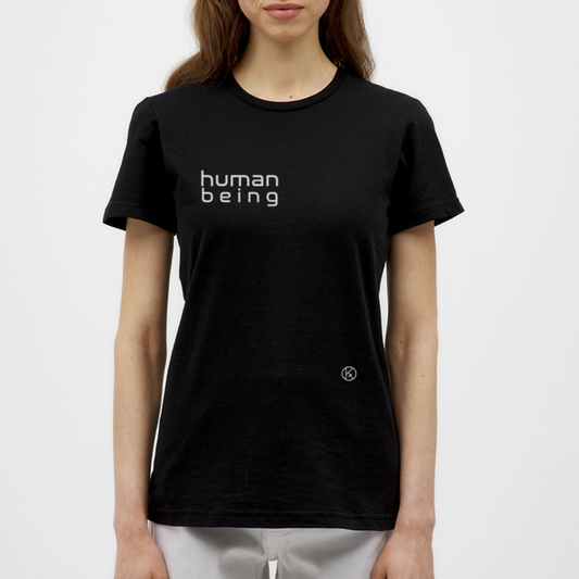 human being - Frauen T-Shirt - Schwarz