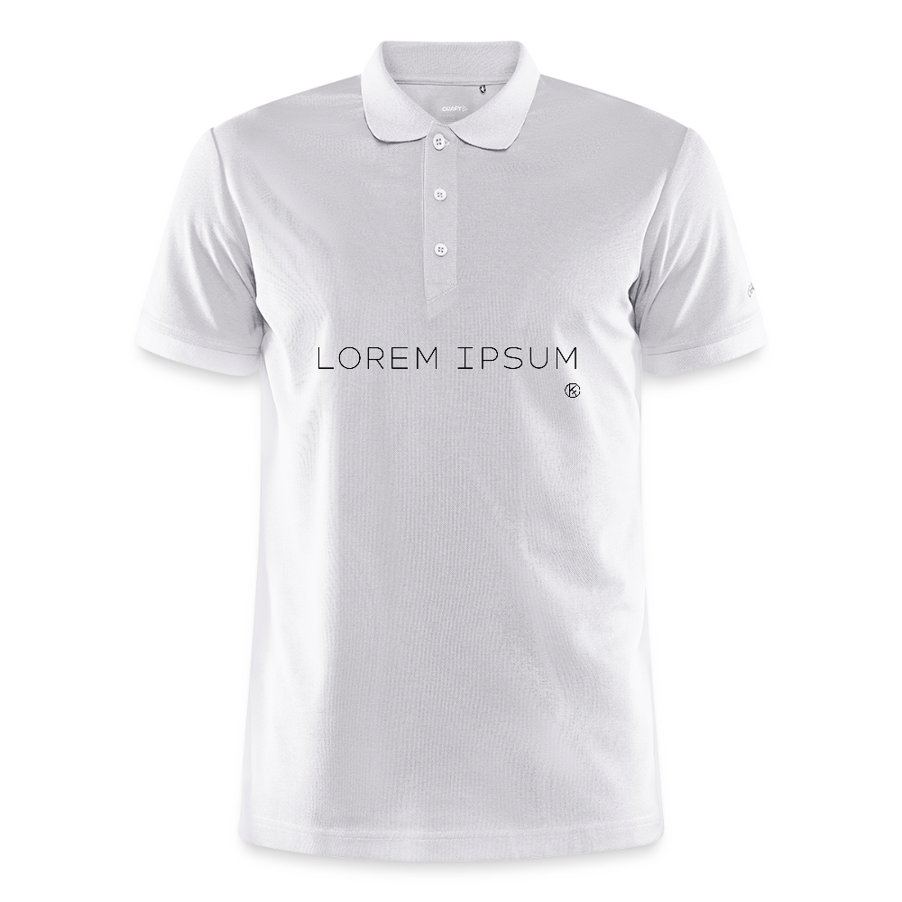 Lorem Ipsum - CRAFT Core Unify Polo - Weiß