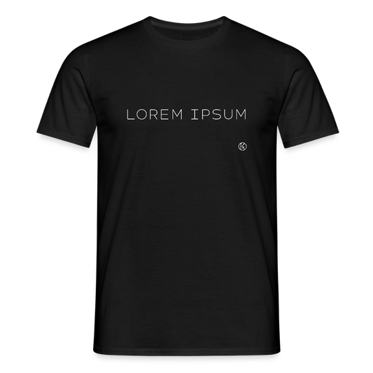 Lorem ipsum  -  schwarz  -  kf - Männer T-Shirt - Schwarz