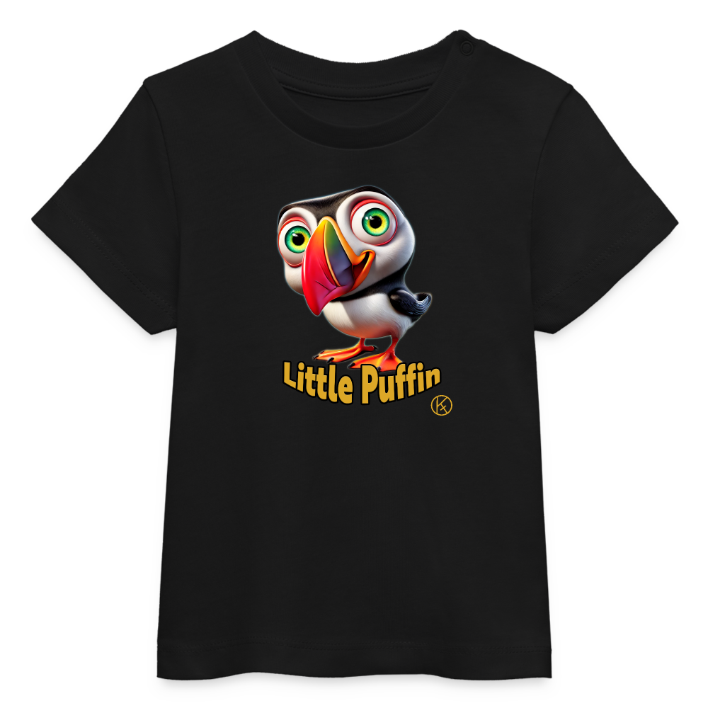 Little Puffin  -  tierisch  -  Stanley/Stella Baby Bio-T-Shirt - Schwarz
