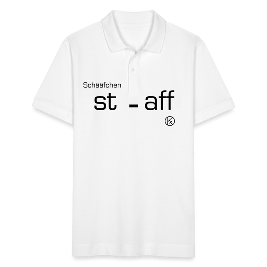 Schääfchen-Staff - witzig - Stanley/Stella Unisex Bio-Poloshirt PREPSTER - Weiß
