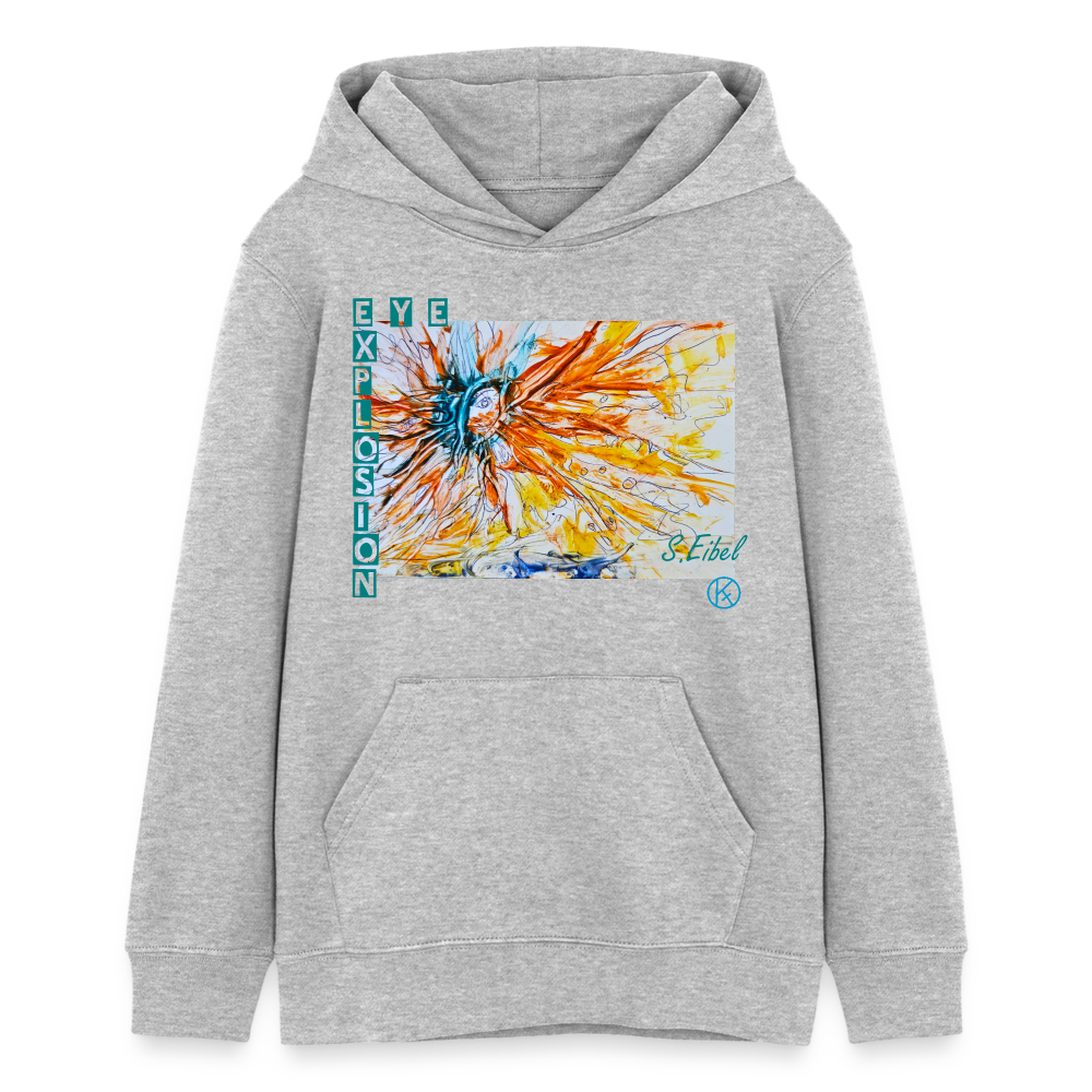 Eye Explosion - eibelartig - plus - Palette - Teenager - Stanley/Stella Teenager Bio-Hoodie Mini Cruiser Stanley Stella - Grau meliert
