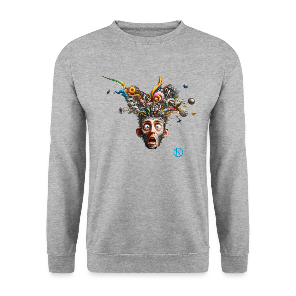 Showroom - Unisex Pullover - Weißgrau meliert