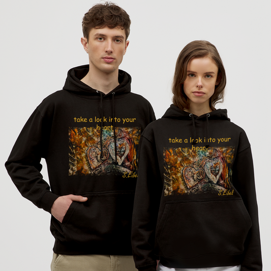 take a look into your heart - Unisex Hoodie - Schwarz