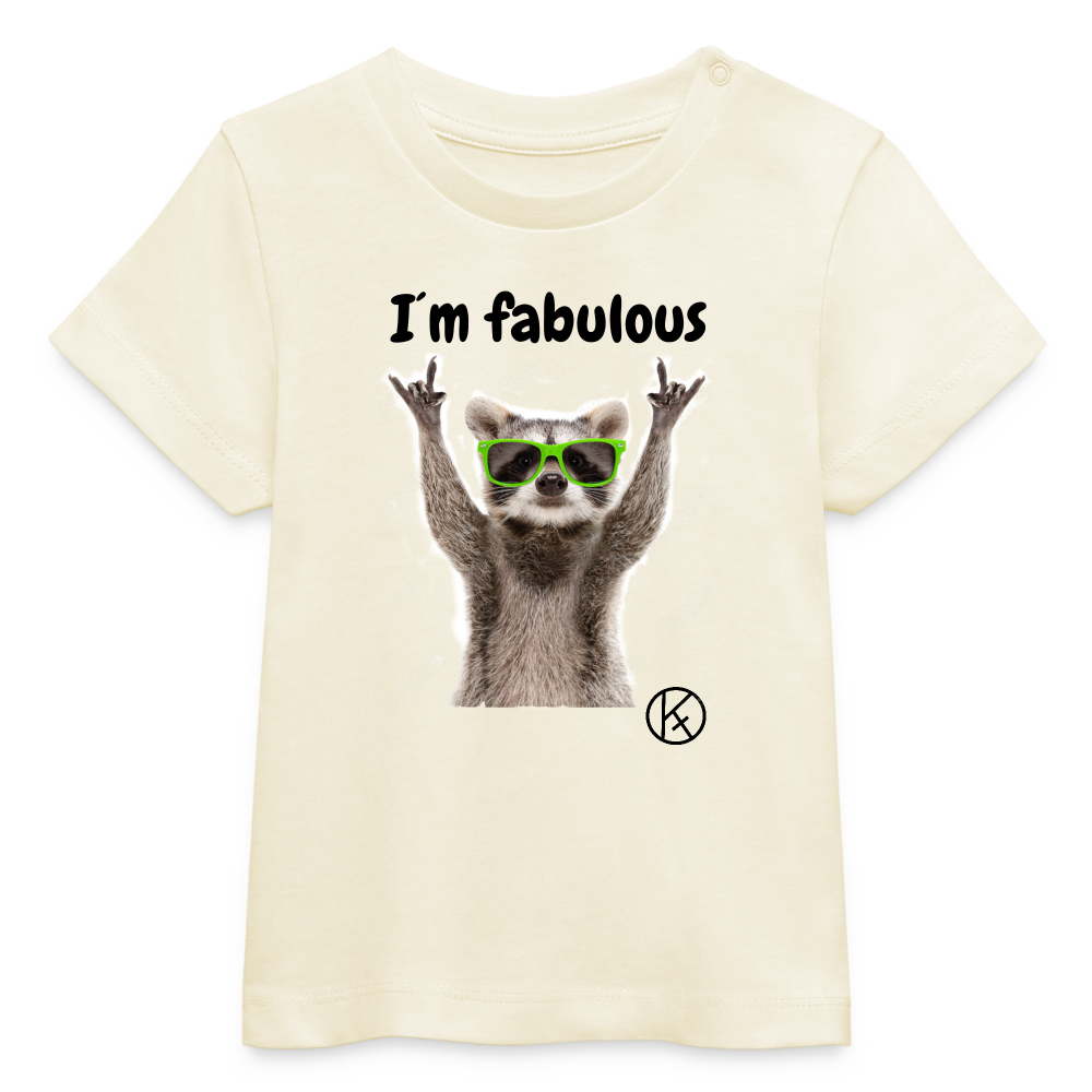 fabulous-waschbaer - tierisches - Stanley/Stella Baby Bio-T-Shirt BABY CREATOR Stanley Stella - Naturweiß