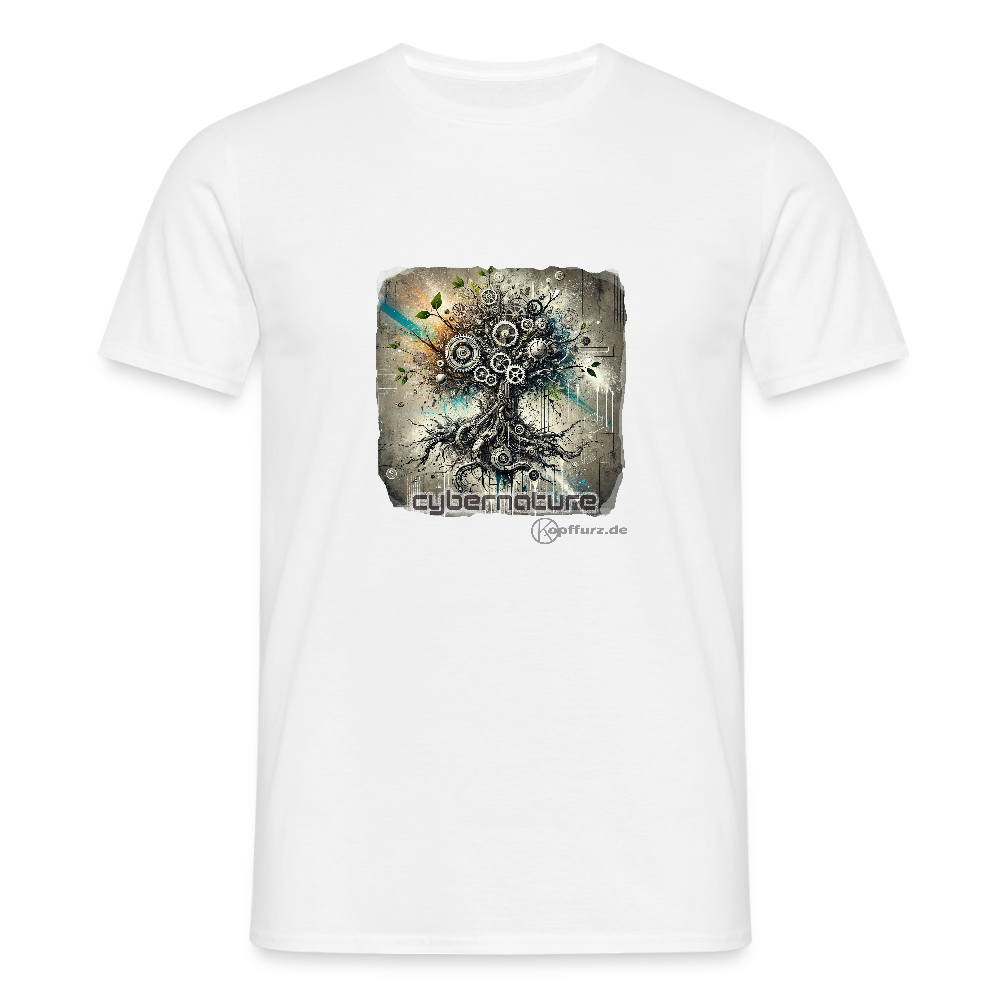 cybernature  -  Männer T-Shirt - Weiß