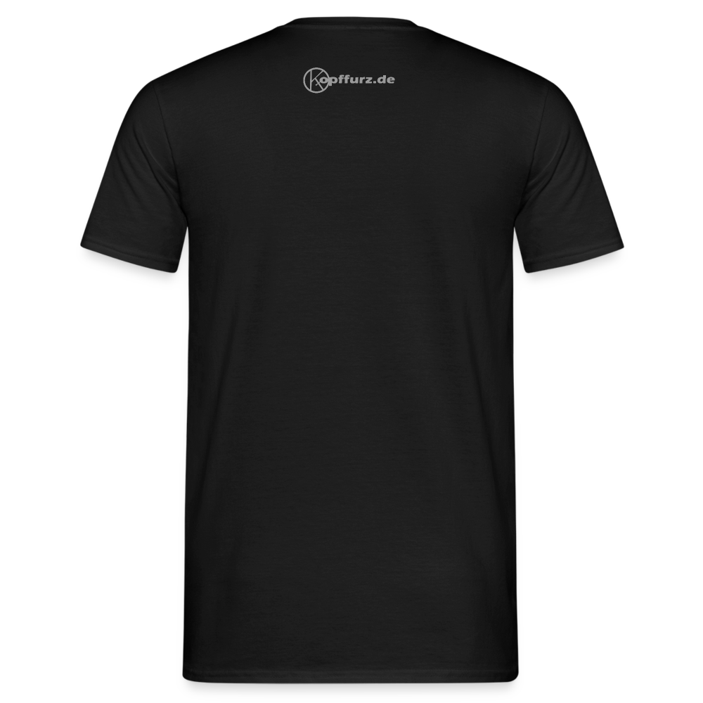 Guitar is my therapy - Männer T-Shirt - Schwarz