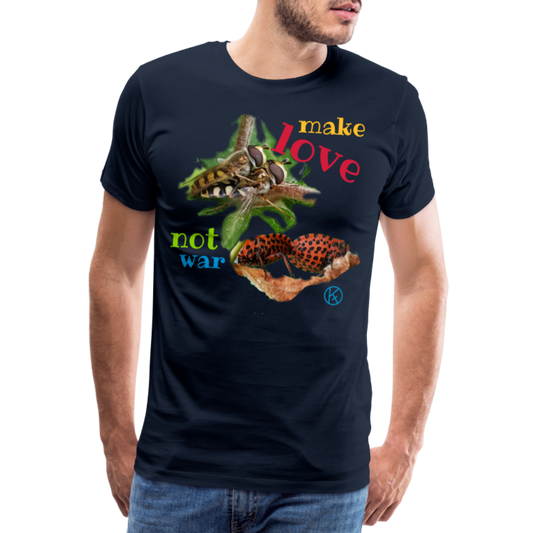 make-love - tierisches - Männer Premium T-Shirt - Navy