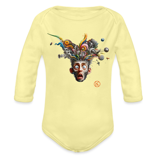 Showroom  -  Baby Bio-Langarm-Body - Hellgelb