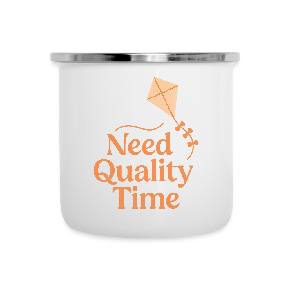 Emaille-Tasse - Weiß