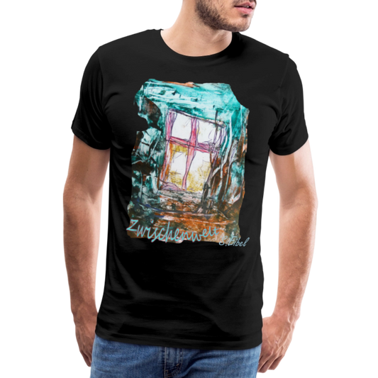Zwischenwelt - eibelartig -   Männer Premium T-Shirt - Schwarz