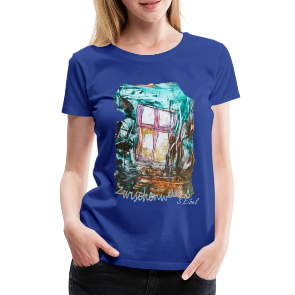 Zwischenwelt -  eibelartig -  Frauen Premium T-Shirt - Königsblau