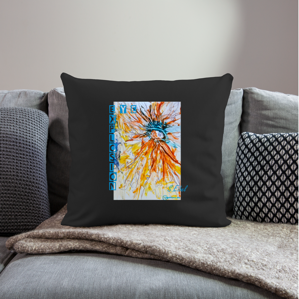 Eye Explosion - eibelartig - plus - Sofakissen mit Füllung 44 x 44 cm - Schwarz