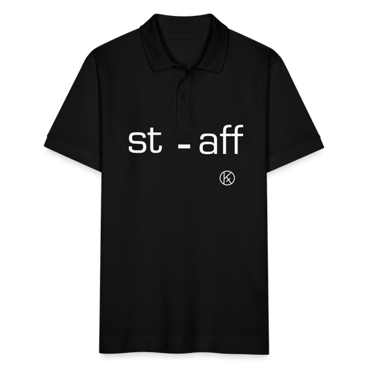 staff2 - witzig - Stanley/Stella Unisex Bio-Poloshirt PREPSTER - Schwarz