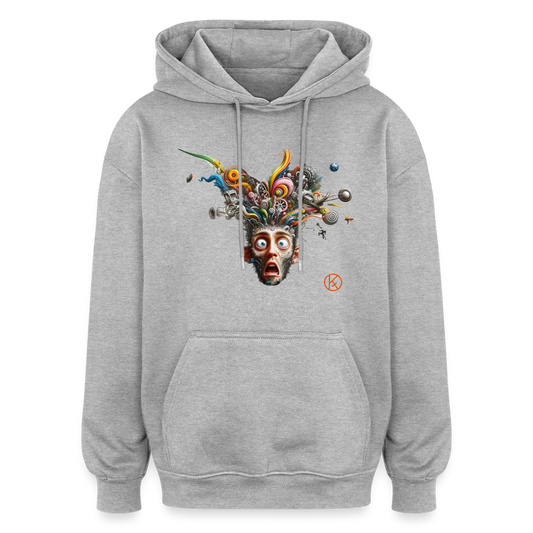 Showroom - Oversized Unisex Hoodie Build your Brand - Grau meliert