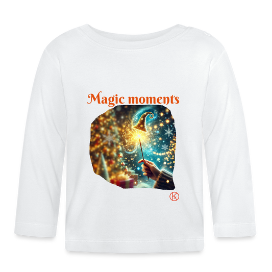 magic moments - Baby Langarmshirt - Weiß