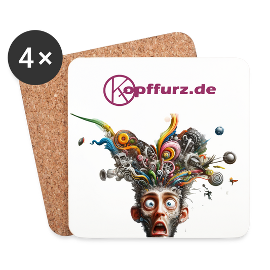 Showroom - Untersetzer (4er-Set) - Weiß