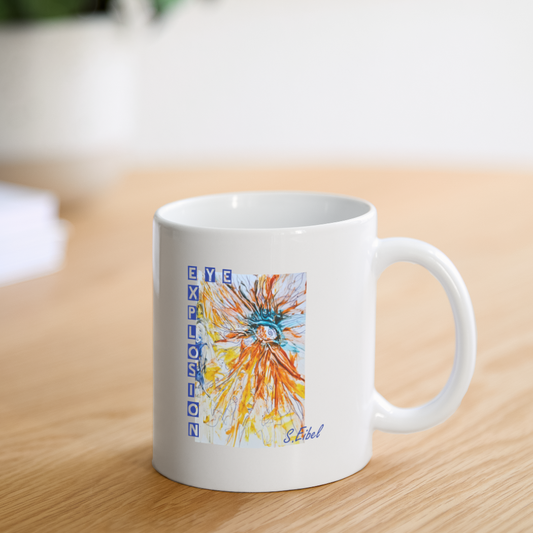 Eye Explosion - eibelartig - Tasse - Weiß