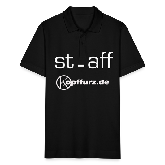 staff - witzig - Stanley/Stella Unisex Bio-Poloshirt PREPSTER - Schwarz