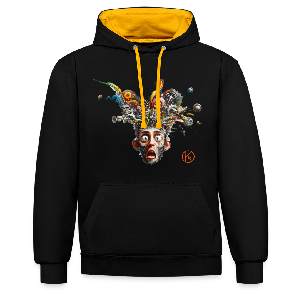 Showroom - Kontrast-Hoodie AWDis Just Hoods - Schwarz/Gold