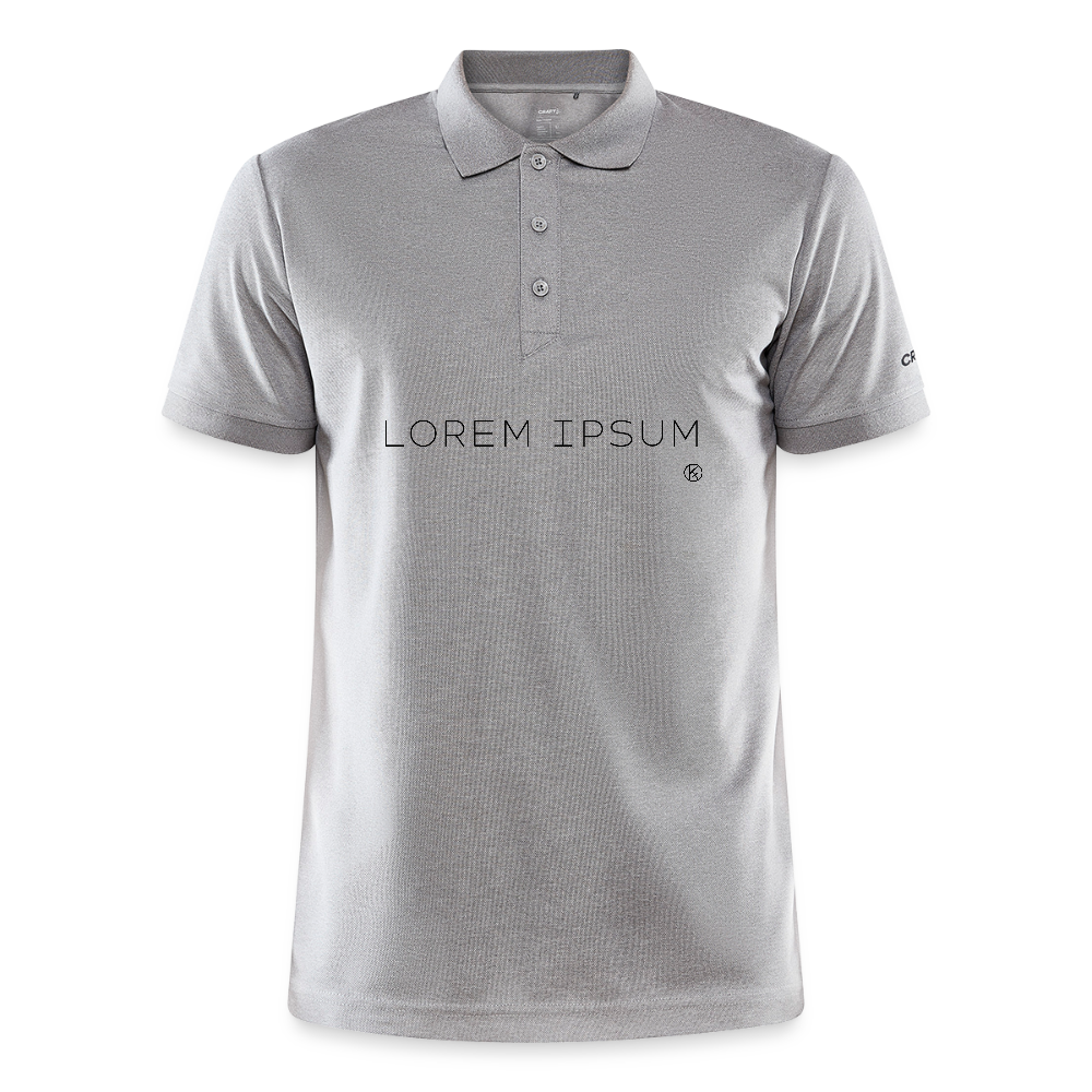 Lorem Ipsum - CRAFT Core Unify Polo - Grau meliert