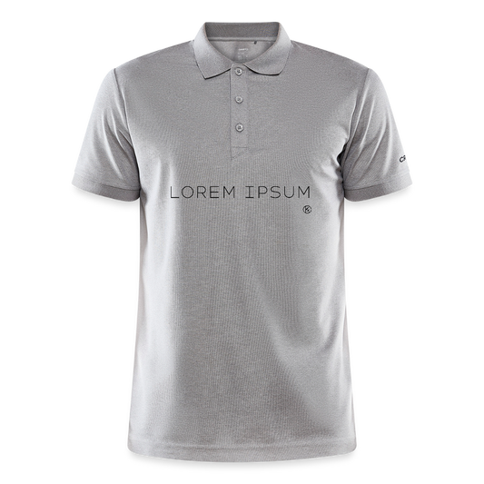 Lorem Ipsum - CRAFT Core Unify Polo - Grau meliert