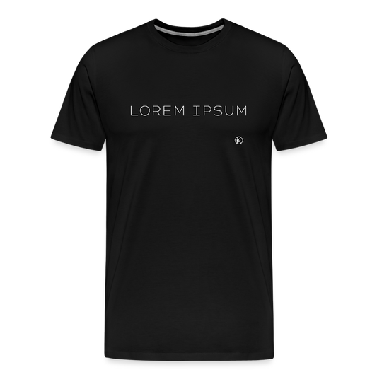 Lorem ipsum  -  schwarz  -  kf - Männer T-Shirt - Schwarz