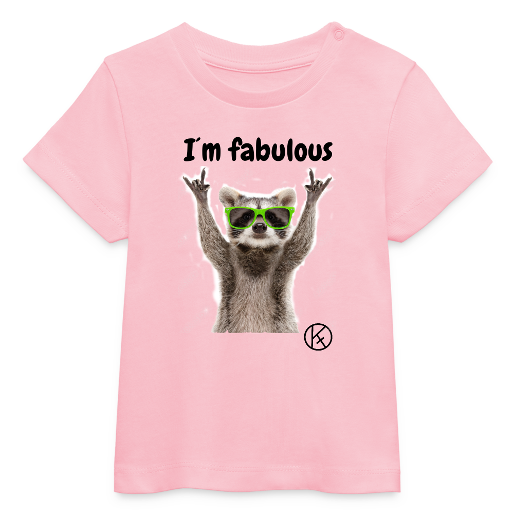 fabulous-waschbaer - tierisches - Stanley/Stella Baby Bio-T-Shirt BABY CREATOR Stanley Stella - Hellrosa