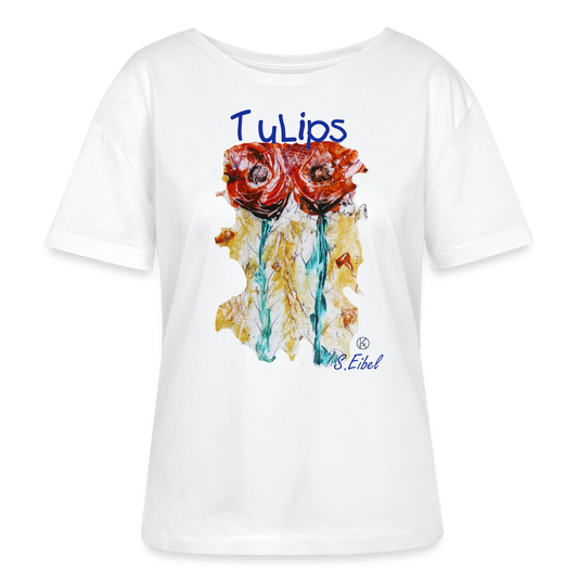 TuLips - S.Eibel -  Stanley/Stella Relaxed Rundhals Frauen Bio-T-Shirt SERENA - Weiß