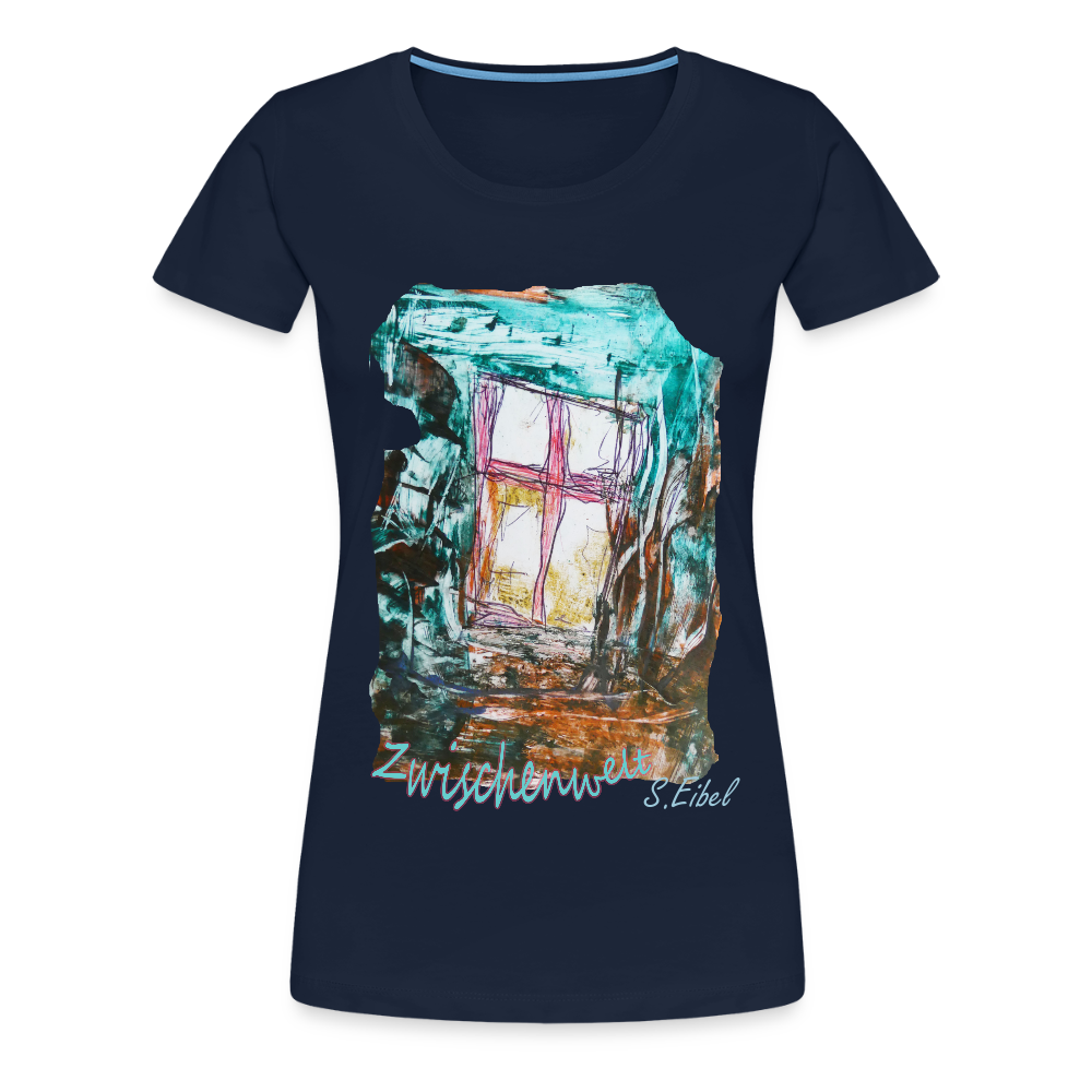 Zwischenwelt -  eibelartig -  Frauen Premium T-Shirt - Navy