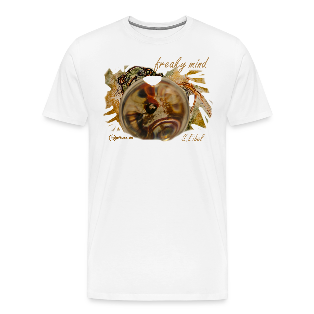 freaky mind - eibelartig - Männer Premium T-Shirt - Weiß