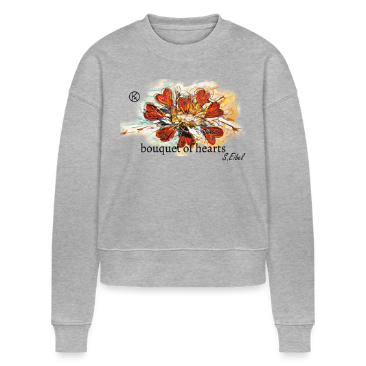 bouquet of hearts  -  eibelartig  -  Stanley/Stella Cropped Frauen Bio-Sweatshirt CROPSTER Stanley Stella - Grau meliert