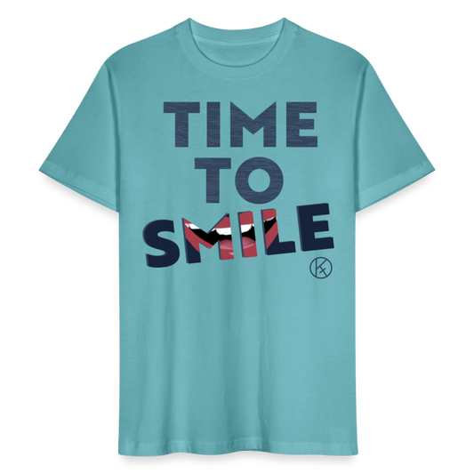 Time to smile  - Stanley/Stella Unisex T-Shirt CRAFTER Stanley Stella - Pastelltürkis