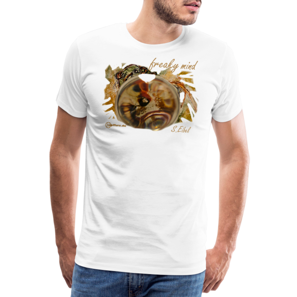 freaky mind - eibelartig - Männer Premium T-Shirt - Weiß