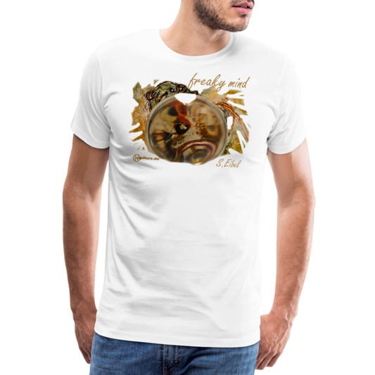 freaky mind - eibelartig - Männer Premium T-Shirt - Weiß
