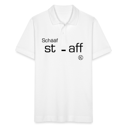 Schääf-Staff - witzig - Stanley/Stella Unisex Bio-Poloshirt PREPSTER - Weiß