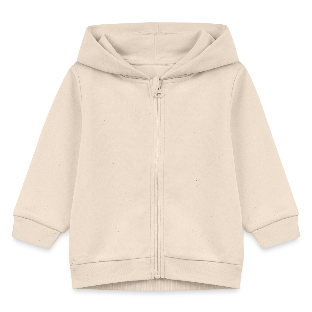 Little Puffin-Druck nur hinten  - tierisches - Stanley/Stella Bio Zip Hoodie - Naturweiß