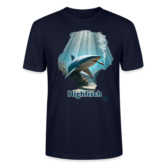 Highfisch  -  tierisch   -  Stanley/Stella Unisex T-Shirt CRAFTER - Navy