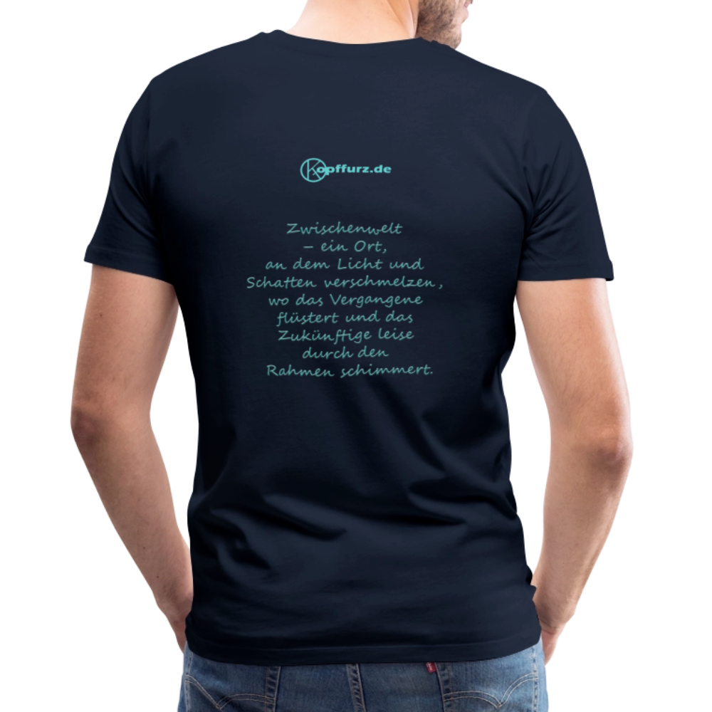 Zwischenwelt - eibelartig -   Männer Premium T-Shirt - Navy