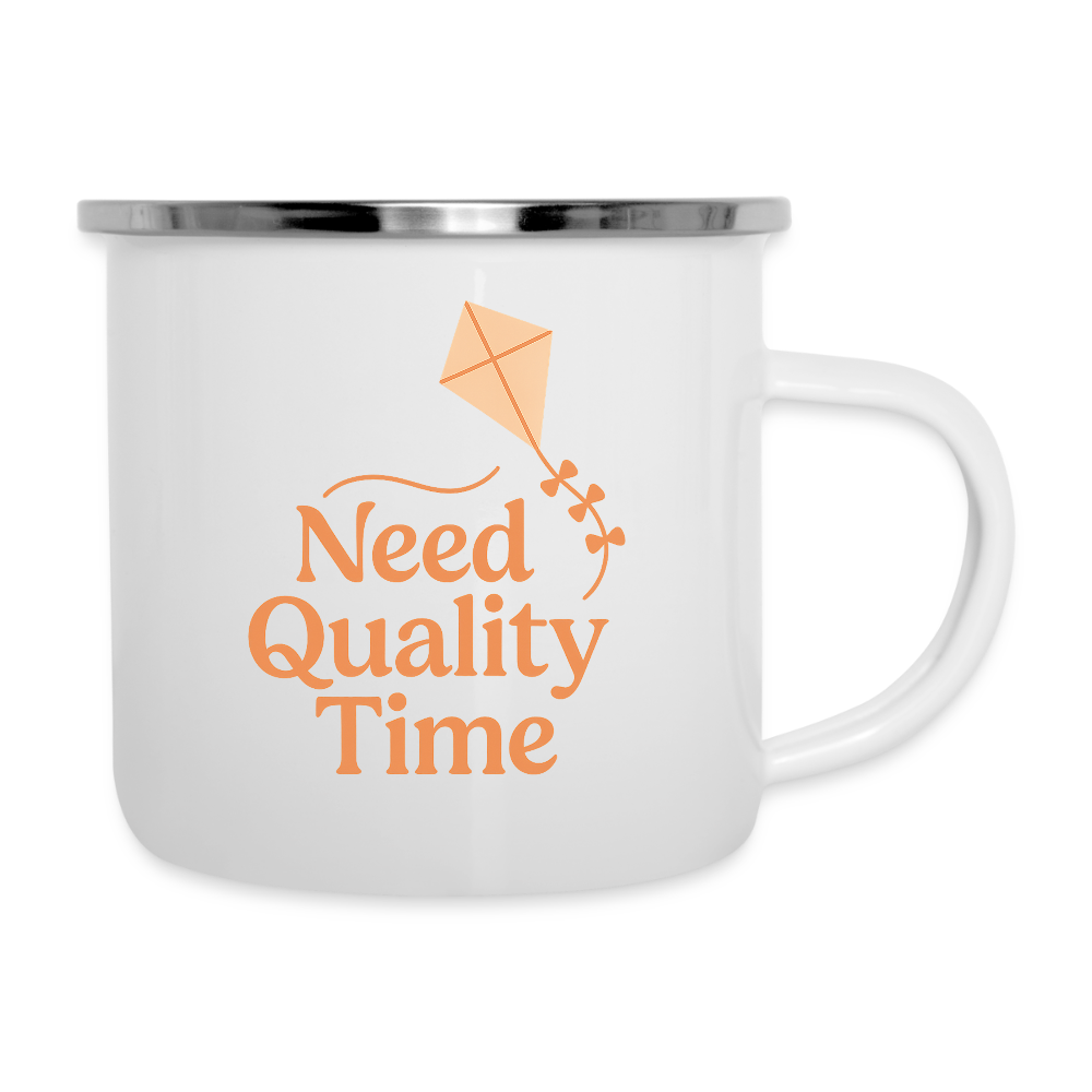 Emaille-Tasse - Weiß