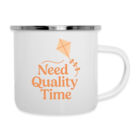 Emaille-Tasse - Weiß