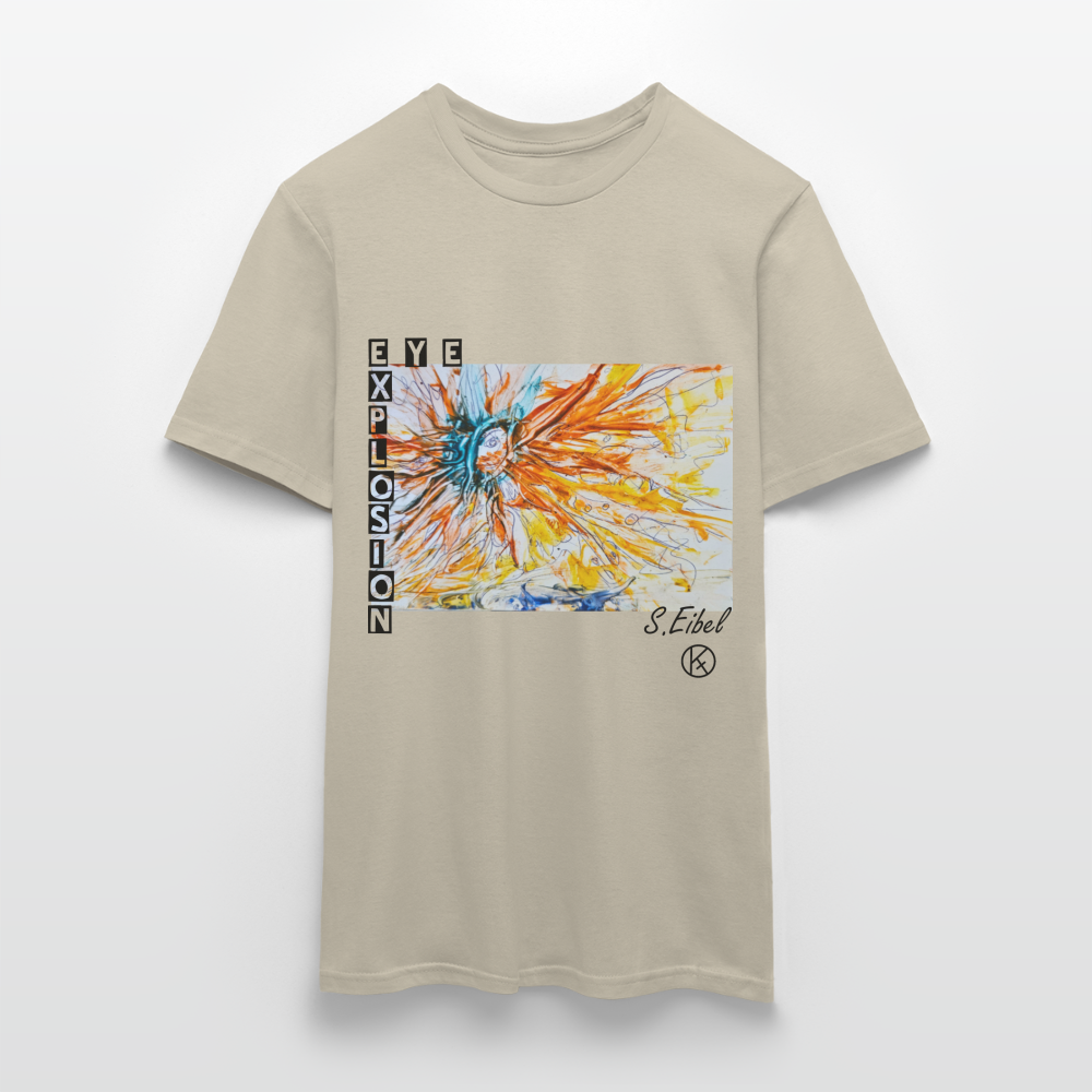 Eye Explosion - eibelartig - Palette - Männer T-Shirt Gildan - Sandbeige