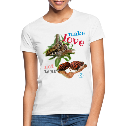 make-love - tierisches - pastell - Frauen T-Shirt - Weiß