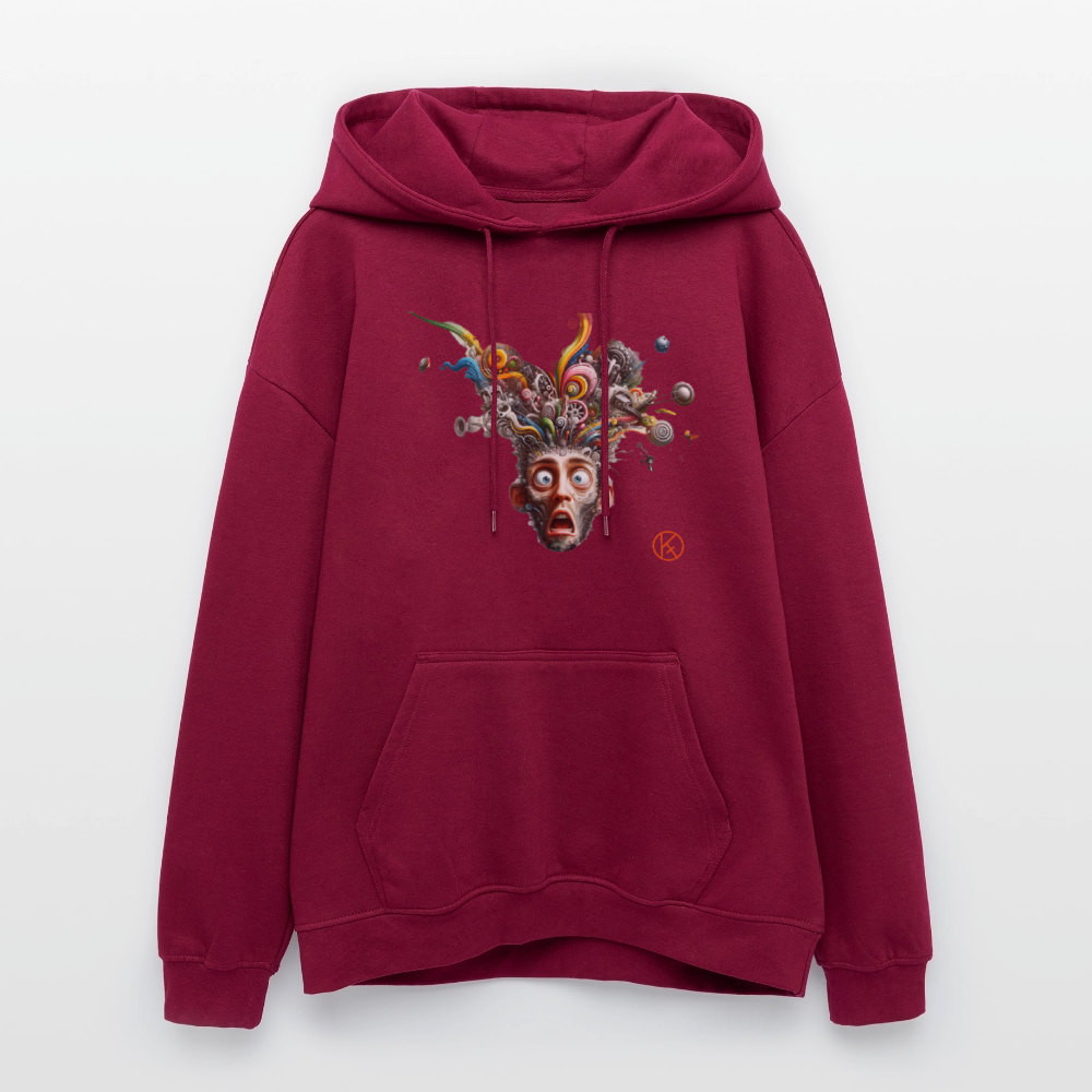 Showroom - Oversized Unisex Hoodie Build your Brand - Burgunderrot